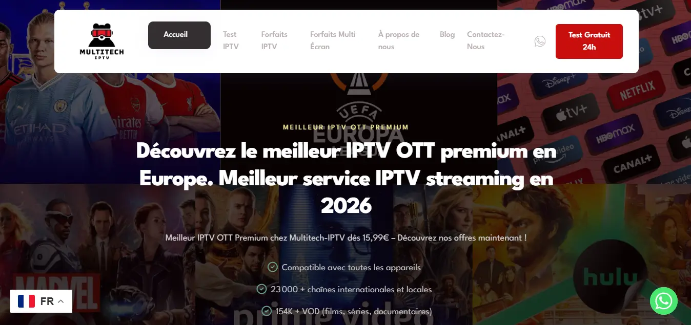 Multitech IPTV meilleur abonnement iptv ott en france 2026