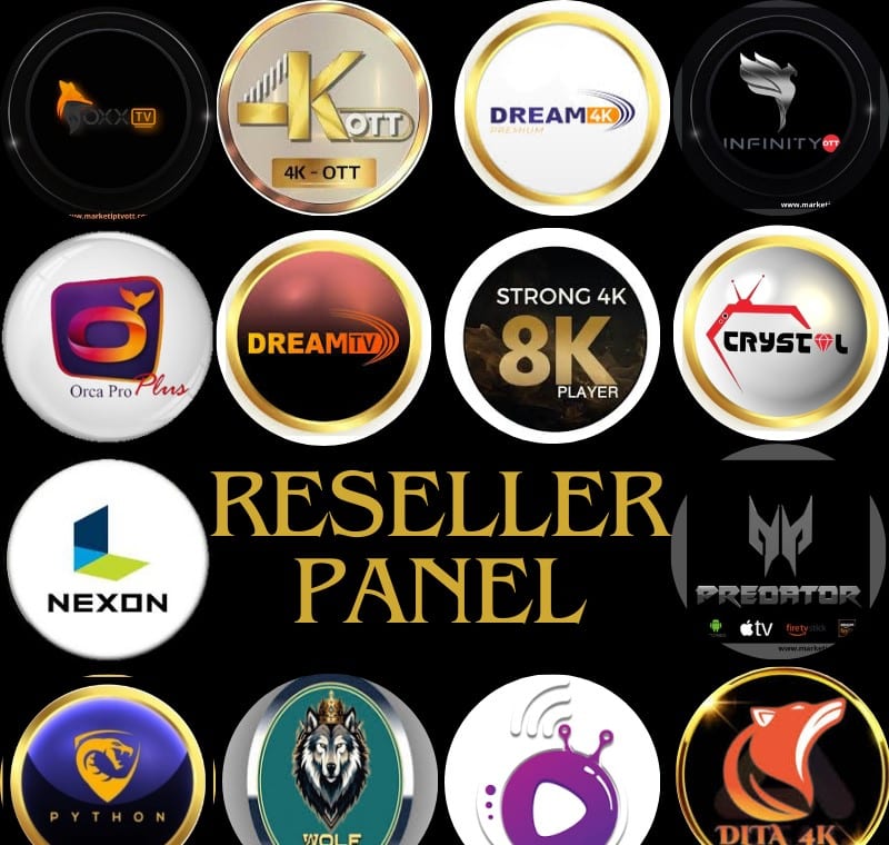 Schéma du fonctionnement d'un revendeur IPTV : fournisseur, panel revendeur et abonnés