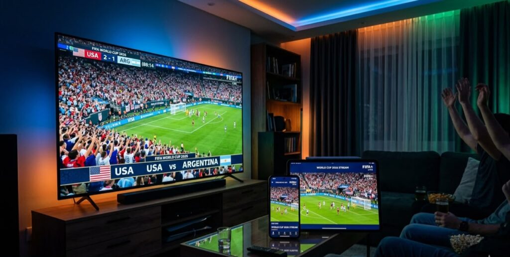 IPTV foot Coupe du Monde 2026 - regarder les 104 matchs en HD et 4K sur smartphone, TV et tablette avec Multitech IPTV