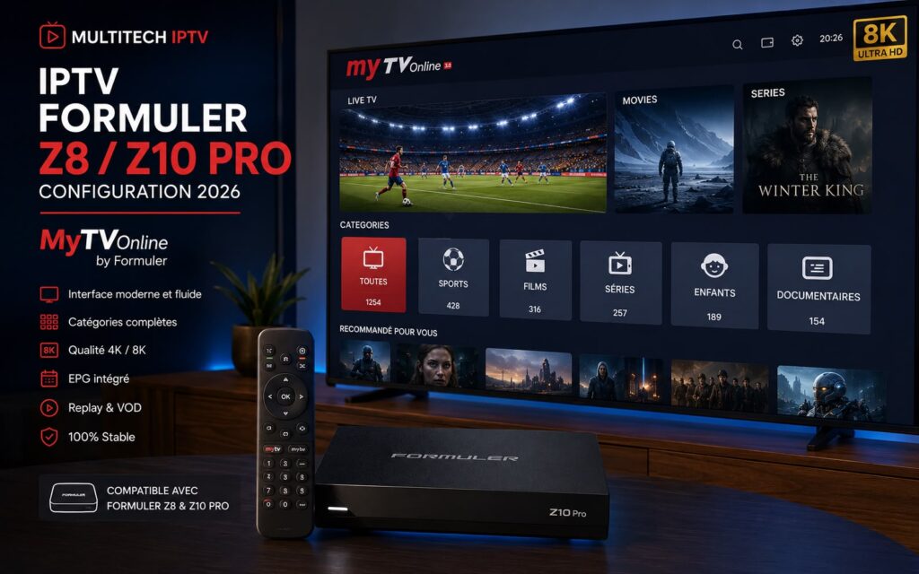 IPTV Formuler Z8 Z10 Pro configuration 2026 — MyTVOnline Multitech IPTV
