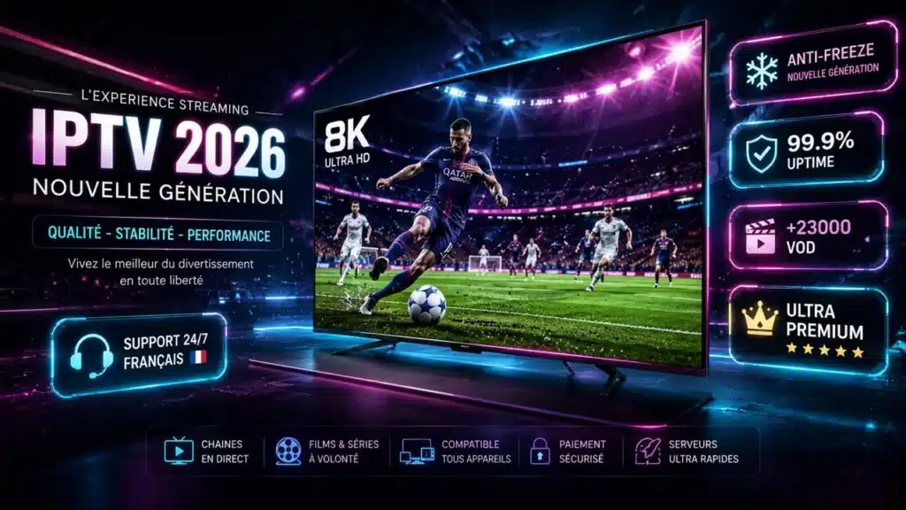IPTV Premium 2026 Anti-Freeze AI 4K 8K Ultra Premium Multitech IPTV